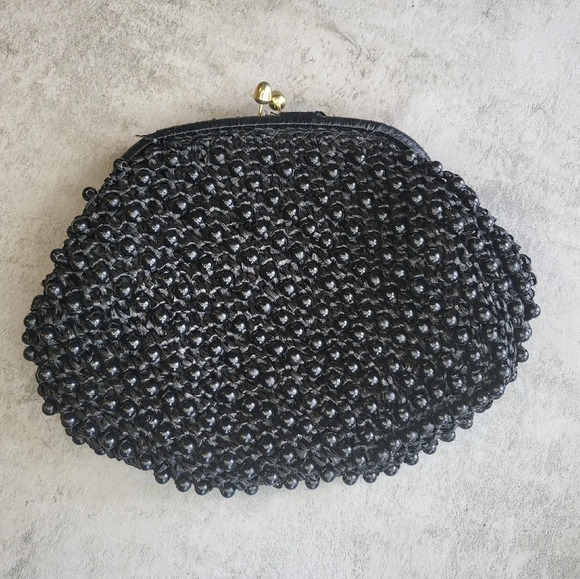 Vintage Princess Charming by Atlas Beaded Clutch Handbag Mid Century 50s 60s - Picture 3 of 11
